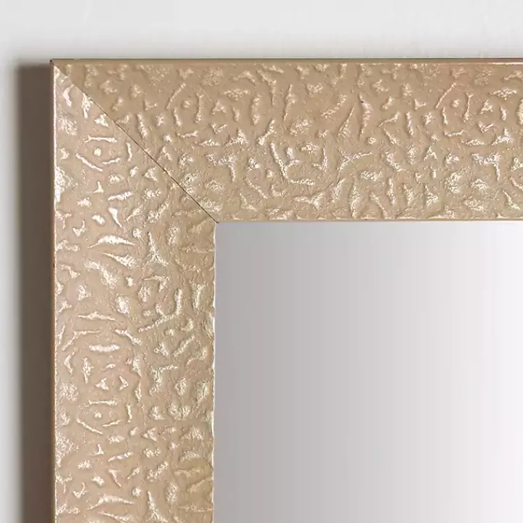 Kirklands Home Framed Mirrors|Buff Textured Astrid Profile Mirror