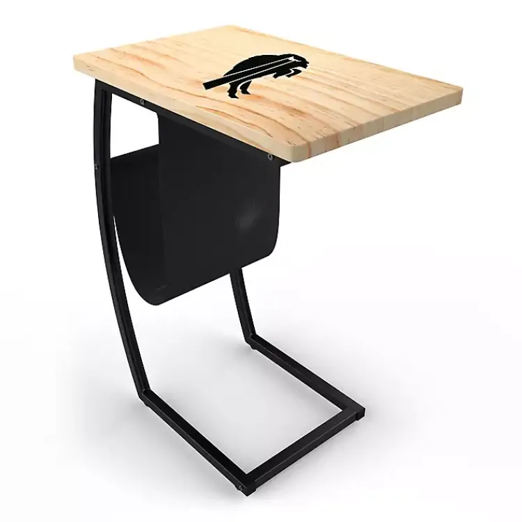 Kirklands Home Accent & End Tables|Buffalo Bills Wood C-Table Tan