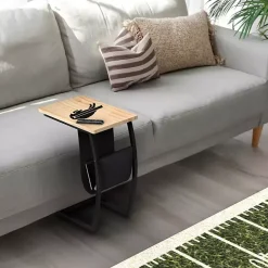 Kirklands Home Accent & End Tables|Buffalo Bills Wood C-Table Tan