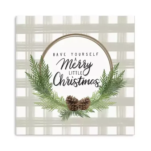 Buffalo Check Christmas Canvas Print, 30x30 in. Christmas Art & Wall Decor
