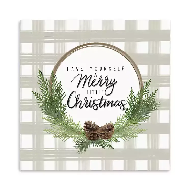 Buffalo Check Christmas Canvas Print, 30x30 in. Christmas Art & Wall Decor