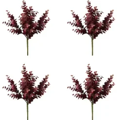 New Burgundy Jade Leaf Sprays, Set of 4 Stems & Bouquets
