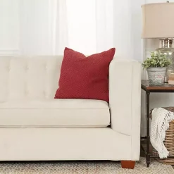 Discount Burgundy Woven Nubby Pillow Pillows