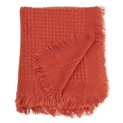 Online Burnt Waffle Weave Throw Blanket Blankets & Throws