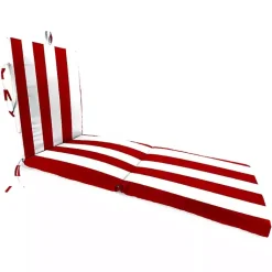 Kirklands Home Outdoor Cushions & Pillows|Cabana Outdoor Chaise Cushion Red