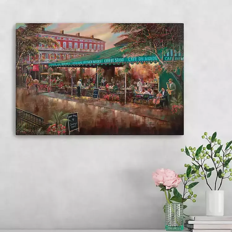 Online Café du Monde Canvas Art Print, 24x16 in. Mardi Gras Decorations