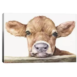 Kirklands Home Canvas Art|Calf Canvas Art Print, 26x18 Brown