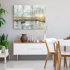 Kirklands Home Canvas Art|Calm Reflection Canvas Art Print Blue