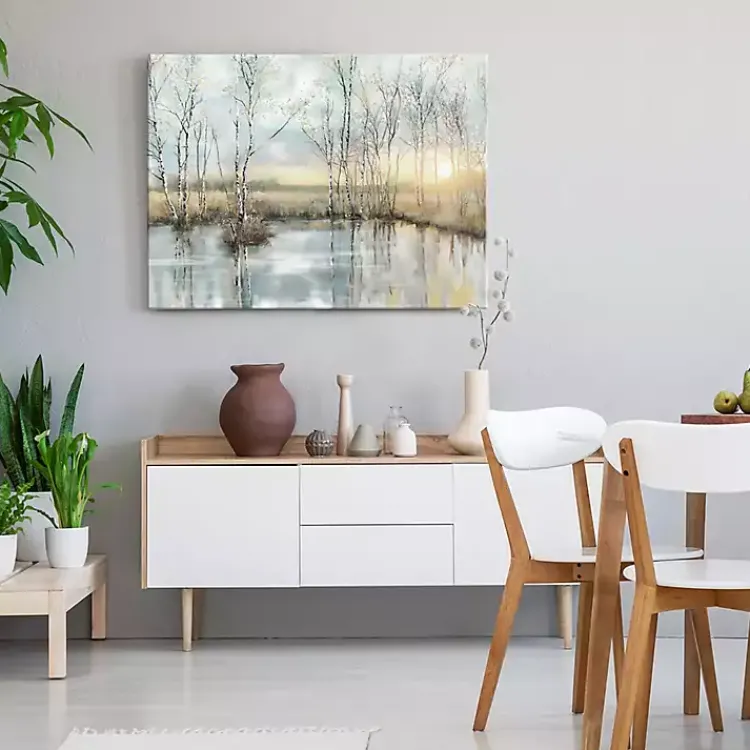 Kirklands Home Canvas Art|Calm Reflection Canvas Art Print Blue