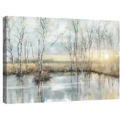Kirklands Home Canvas Art|Calm Reflection Canvas Art Print Blue