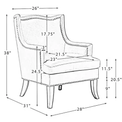 Kirklands Home Accent Chairs|Camel Faux Leather Ophelia Accent Chair Tan