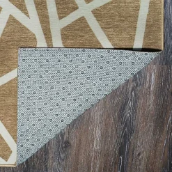 Kirklands Home Area Rugs|Camel Intersections Washable Runner, 2x7