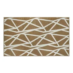 Kirklands Home Area Rugs|Camel Intersections Washable Area Rug, 3x5