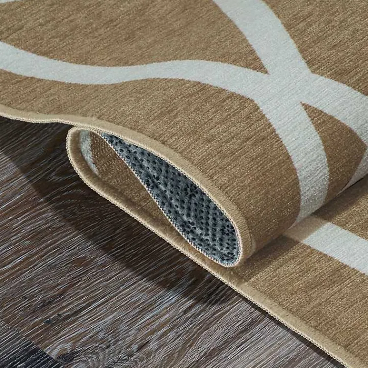 Kirklands Home Area Rugs|Camel Intersections Washable Area Rug, 5x7