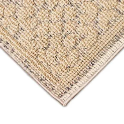 Kirklands Home Outdoor Rugs|Camel Leopard Border Outdoor Area Rug, 5x7 Tan