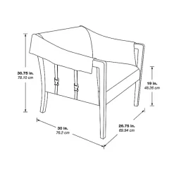 Kirklands Home Accent Chairs|Camel Parkfield Faux Leather Accent Chair Brown