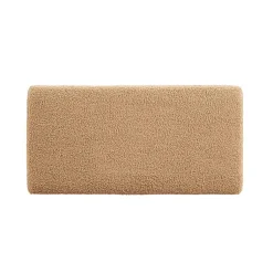 Kirklands Home Benches & Ottomans|Camel Sherpa & Pine Recgle Storage Ottoman Tan