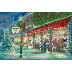 Online Candy Cane Lane Canvas Art Print Christmas Art & Wall Decor