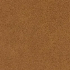 Kirklands Home Benches & Ottomans|Caramel Faux Leather Upholstered Metal Frame Bench Tan
