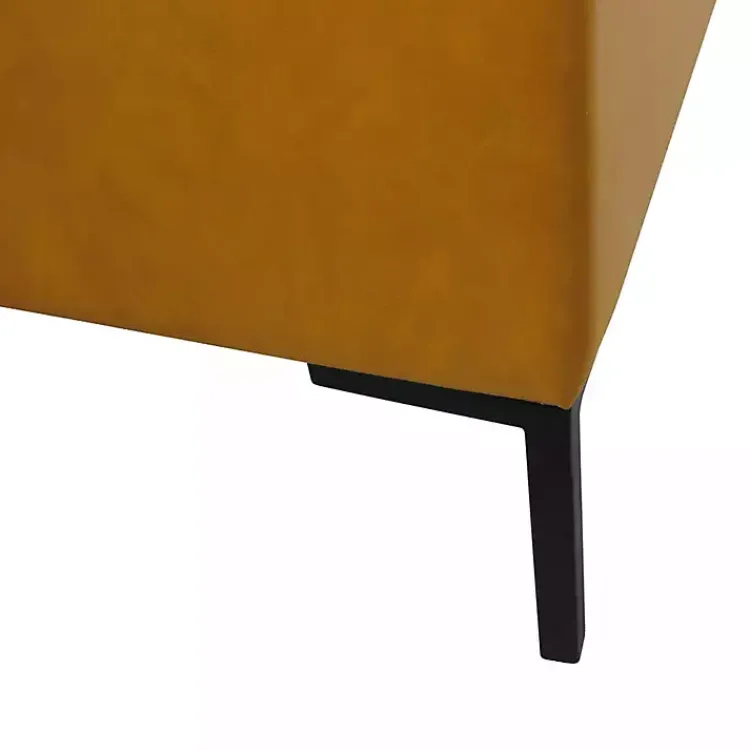 Kirklands Home Benches & Ottomans|Caramel Vegan Leather Storage Bench Brown