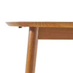 Kirklands Home Dining Tables|Caramel Wood Oval Dining Table with Leaf Tan