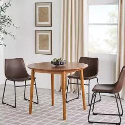 Kirklands Home Dining Tables|Caramel Wood Oval Dining Table with Leaf Tan