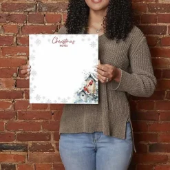 Cardinal Christmas Note Dry Erase Board, 12x12 in. Christmas Art & Wall Decor