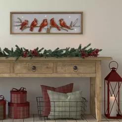 Discount Cardinals on Branch Christmas Wall Plaque Christmas Art & Wall Decor