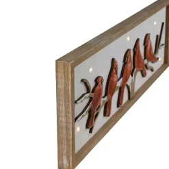 Discount Cardinals on Branch Christmas Wall Plaque Christmas Art & Wall Decor