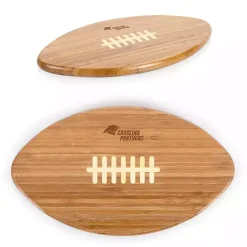 Kirklands Home Serving & Entertaining|Carolina Panthers Bamboo Football Cutting Board Tan