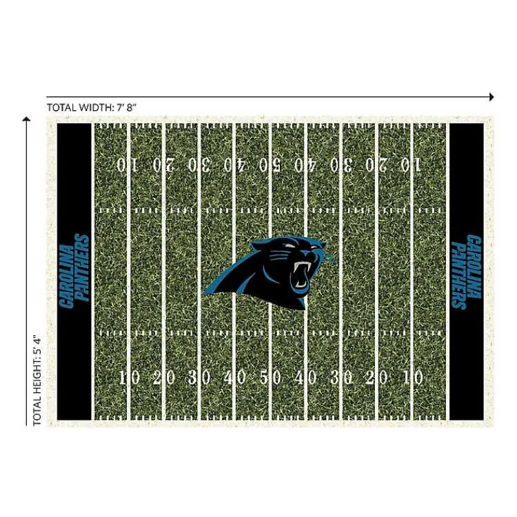 Kirklands Home Area Rugs|Carolina Panthers Home Field Area Rug, 6x8