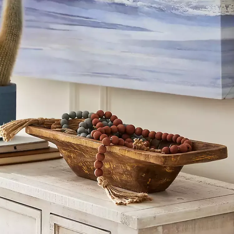 Hot Carved Mango Wood Bowl, 23 in. Decorative Bowls & Jars