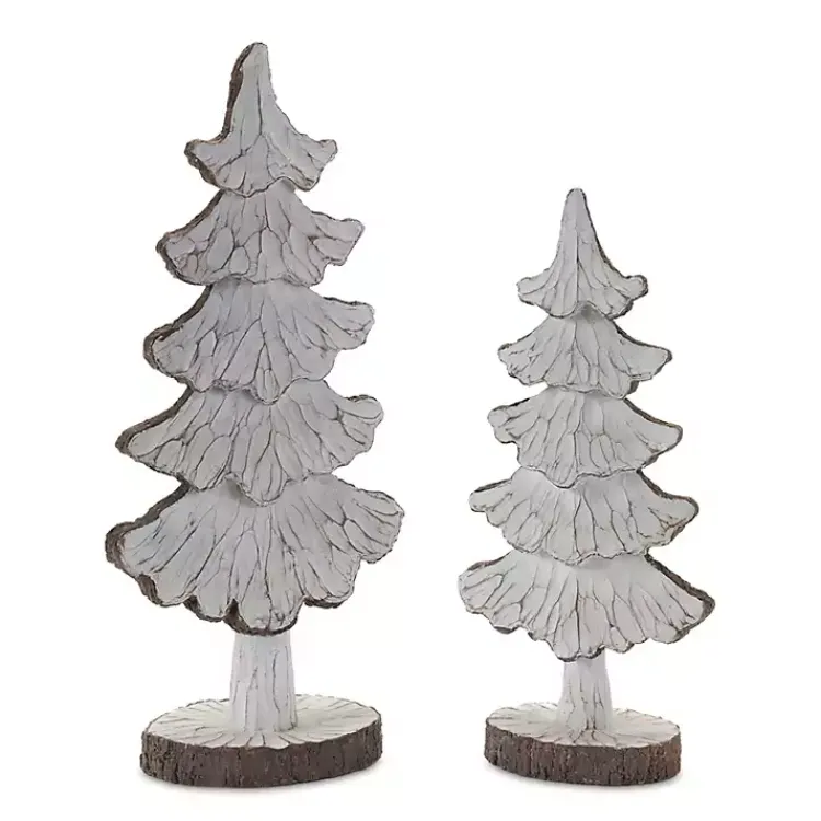 Clearance Carved Swoop Silhouette 2-pc. Christmas Tree Set Christmas Decorations