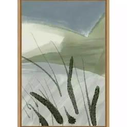 Kirklands Home Canvas Art|Cattail Abstract Framed Canvas Art Print