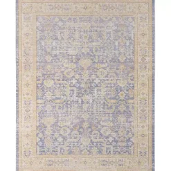 Kirklands Home Accent Rugs|Cerulean Vintage Border Accent Rug