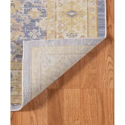 Kirklands Home Area Rugs|Cerulean Vintage Border Area Rug, 5x7 Blue
