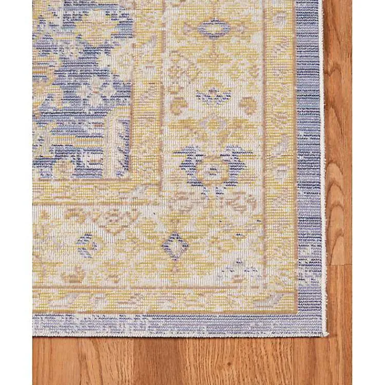 Kirklands Home Area Rugs|Cerulean Vintage Border Area Rug, 5x7 Blue