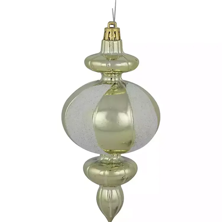 Best Champagne and White Finial Ornaments, Set of 8 Christmas Ornaments