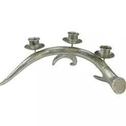 Champagne Deer Antler Taper Candle Holder Christmas Decorations