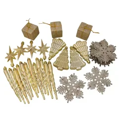 Clearance Champagne Shatterproof Christmas Ornament Set Christmas Ornaments