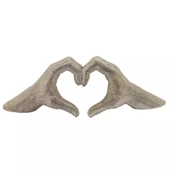 Outlet Champagne Heart Hands Ceramic Statue Statues & Figurines