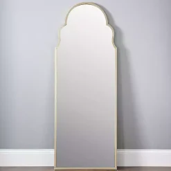 Kirklands Home Full Length & Floor Mirrors|Champagne Maria Arch Full Length Mirror Gold