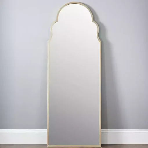 Kirklands Home Full Length & Floor Mirrors|Champagne Maria Arch Full Length Mirror Gold