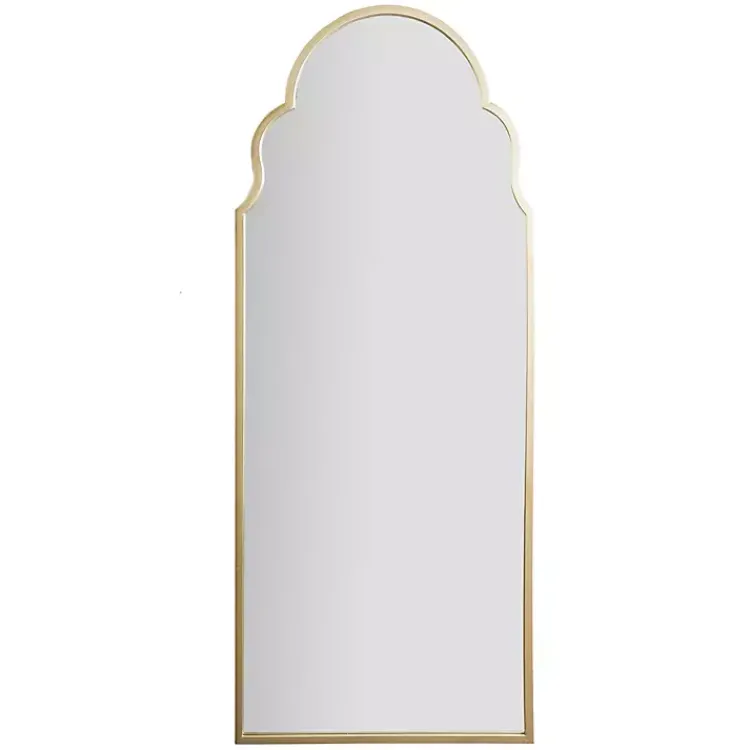 Kirklands Home Full Length & Floor Mirrors|Champagne Maria Arch Full Length Mirror Gold