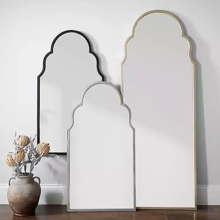 Kirklands Home Full Length & Floor Mirrors|Champagne Maria Arch Full Length Mirror Gold
