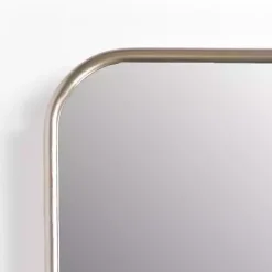 Kirklands Home Framed Mirrors|Champagne Nouveau Curved Corner Mirror
