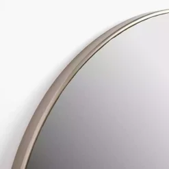 Kirklands Home Framed Mirrors|Champagne Nouveau Round Wall Mirror