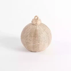 Hot Champagne Woven Ornament, 6 in. Christmas Decorations