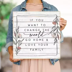 Kirklands Home Wall Quotes & Signs|Change the World Wall Plaque