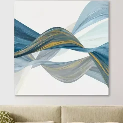 Kirklands Home Canvas Art|Changing Currents I Giclee Canvas Art Print Blue